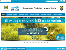 Tablet Screenshot of ambientebogota.gov.co